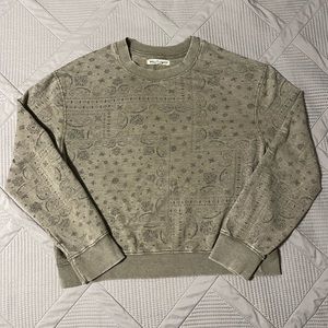 Wallflower Womens Paisley Handkerchief Print Sweatshirt (XL)